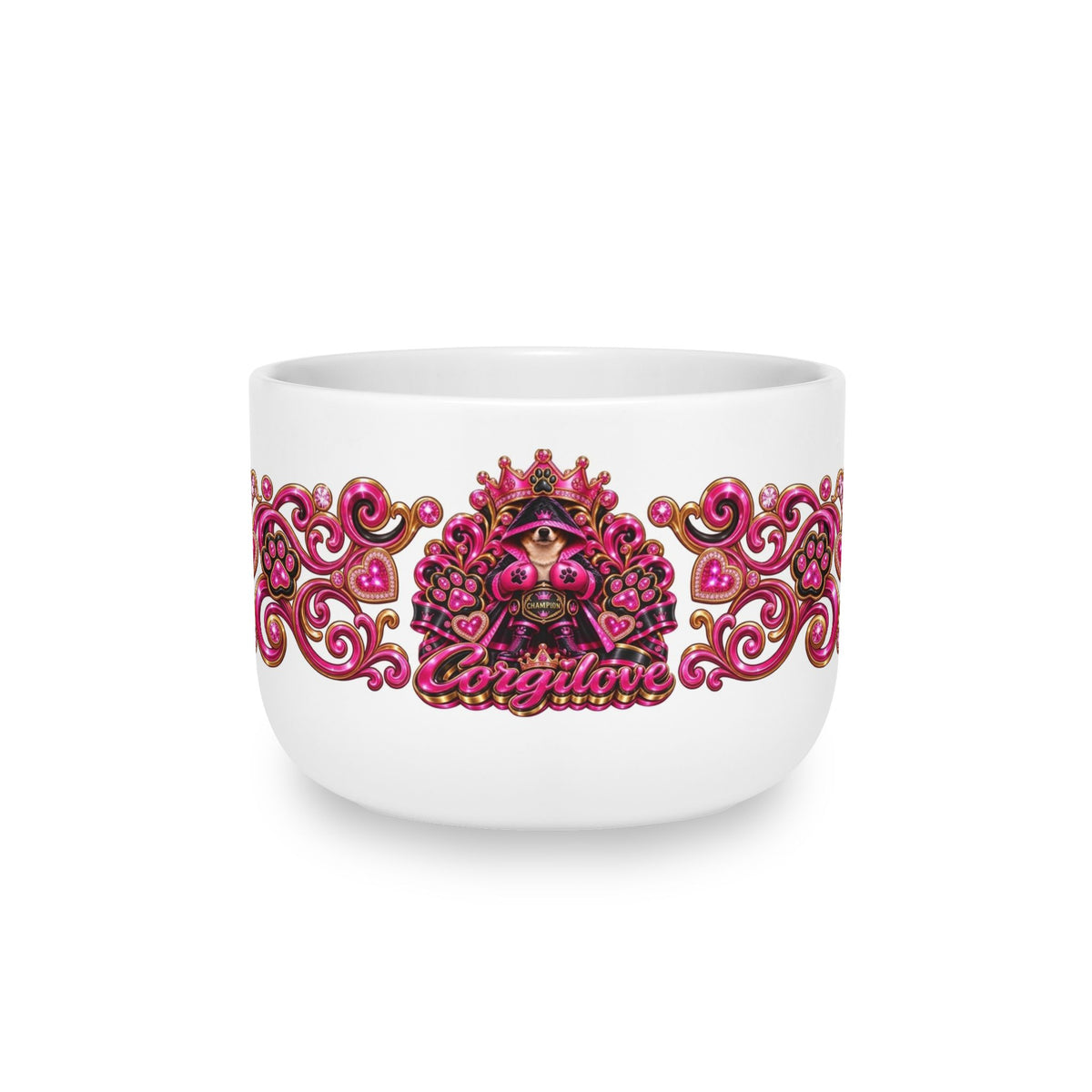 White Ceramic Latte Mug, 25oz